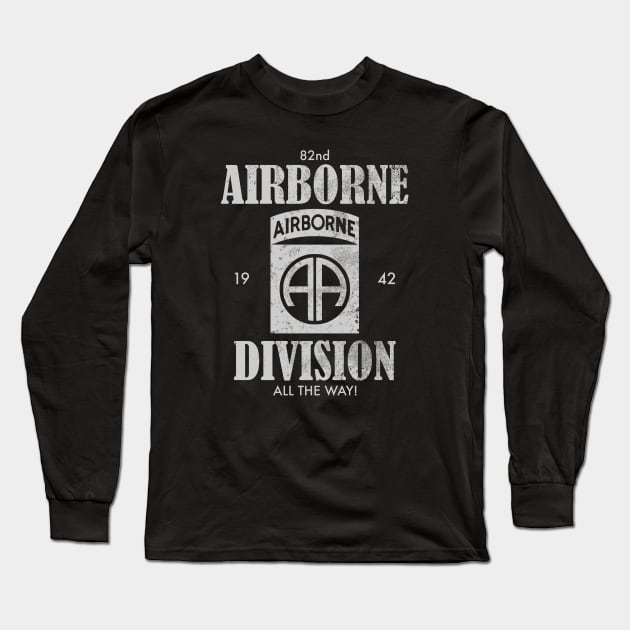 82nd Airborne Division (distressed) Long Sleeve T-Shirt by TCP